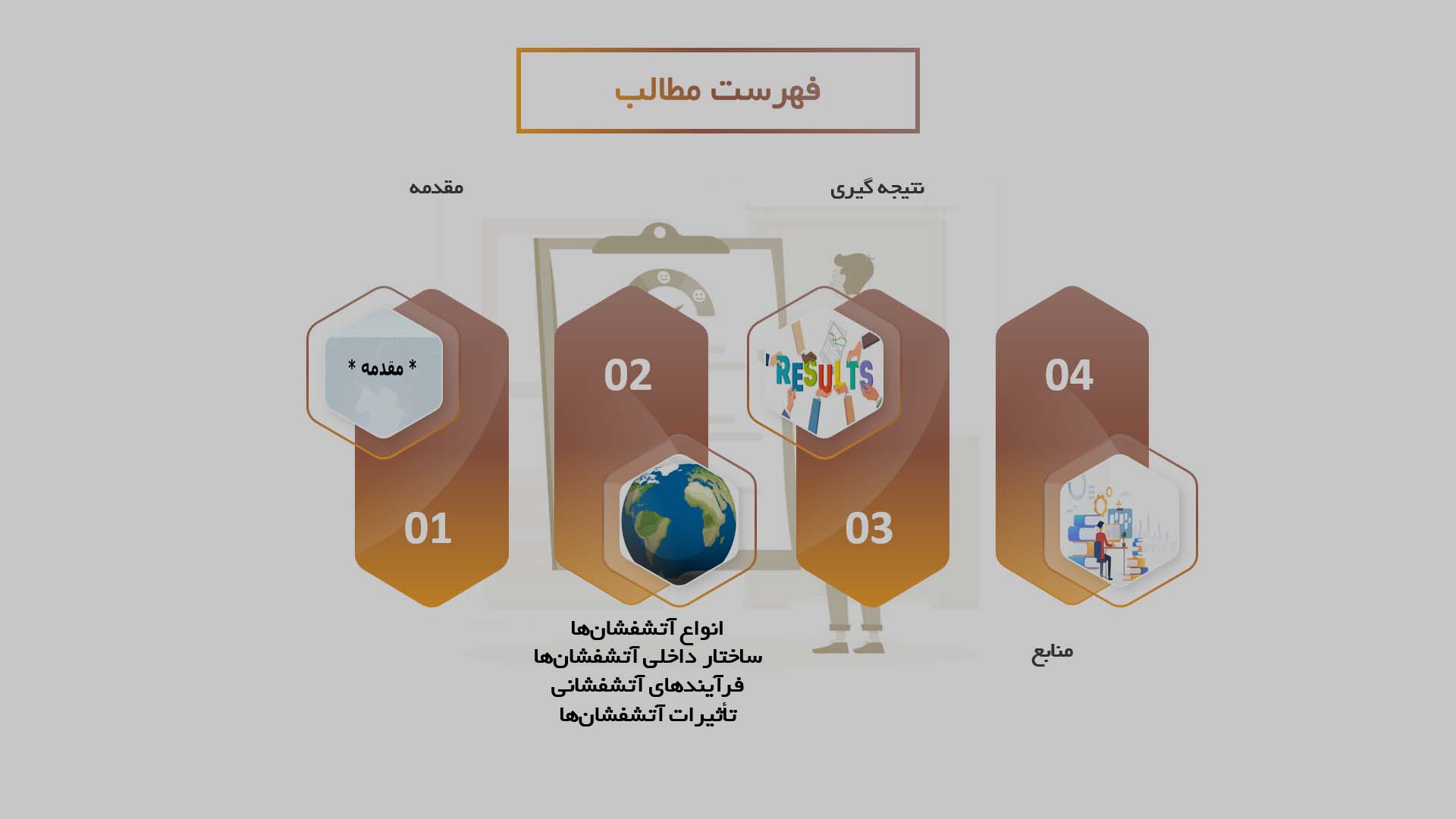 پاورپوینت تحلیل و مطالعه ساختارهای آتشفشانی